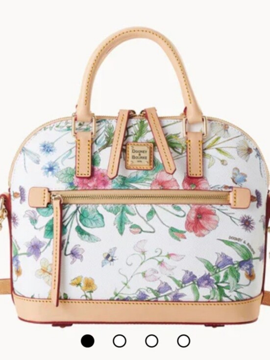 Dooney & Bourke Handbags - Dooney & Bourke Botanical Small Domed Zip Satchel